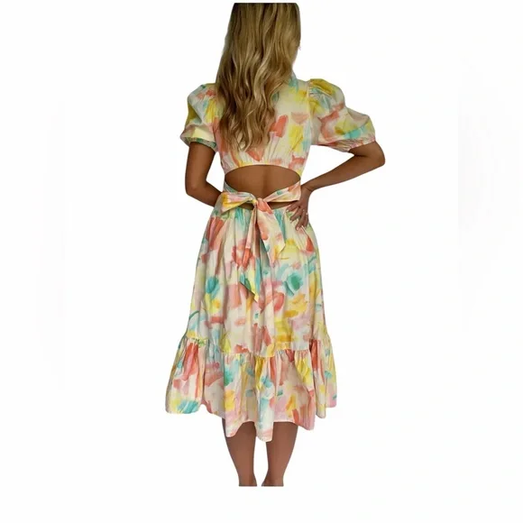 Pinch Pastel Watercolor Midi
Dress Size Large - Picture 2 of 5